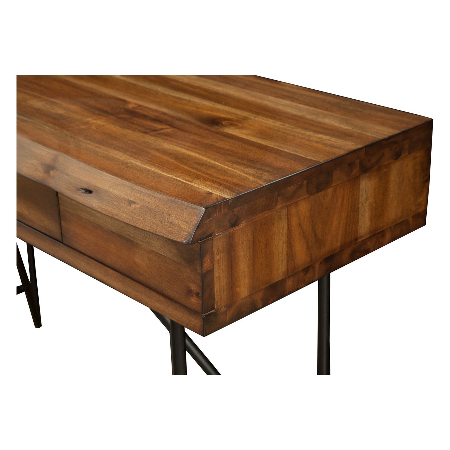 Live Edge Writing Desk, Light Walnut