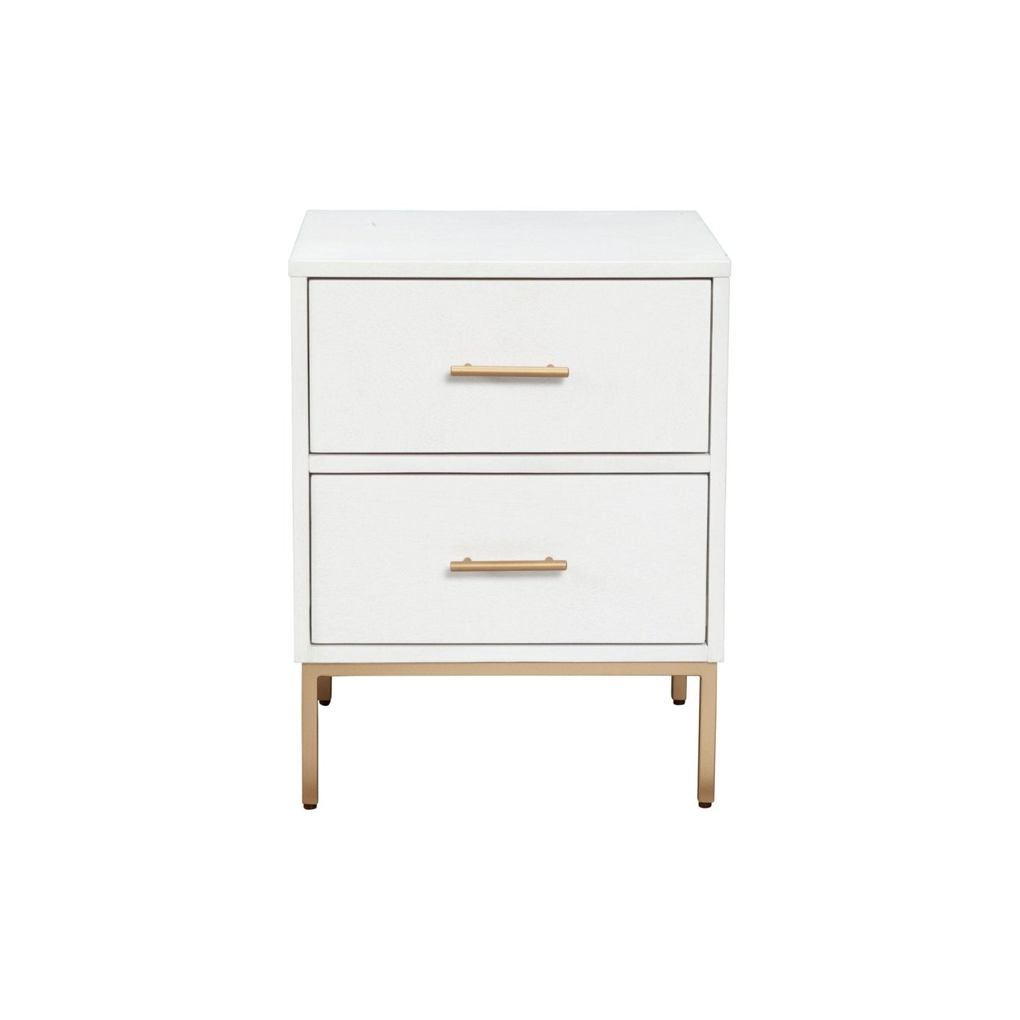 Madelyn Two Drawer Nightstand, White