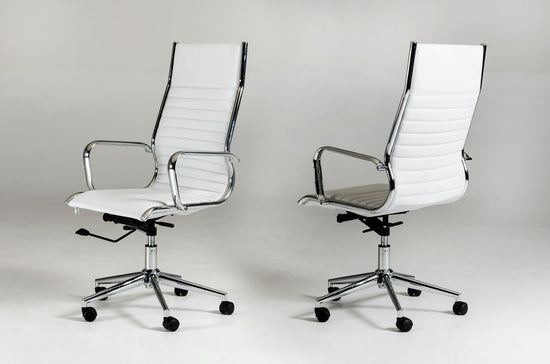 Modrest Madison Modern White Leatherette Office Chair