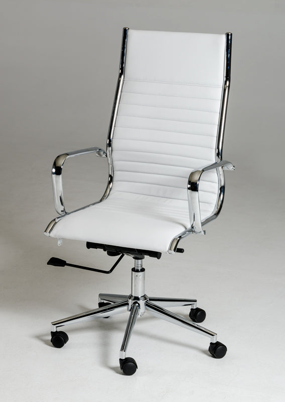 Modrest Madison Modern White Leatherette Office Chair