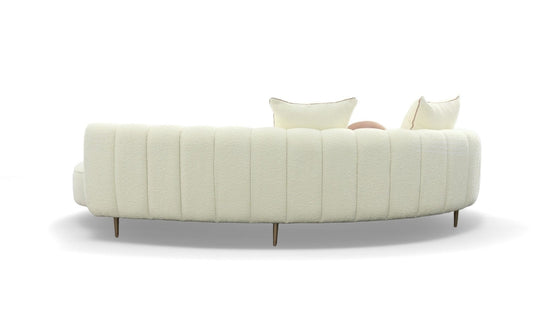 Modrest - Maveric Modern Cream Fabric Chaise