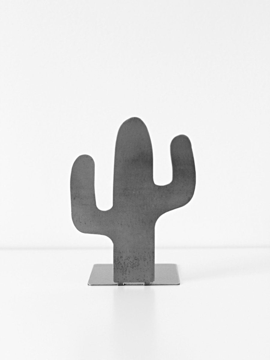 Metal Cactus Bookend