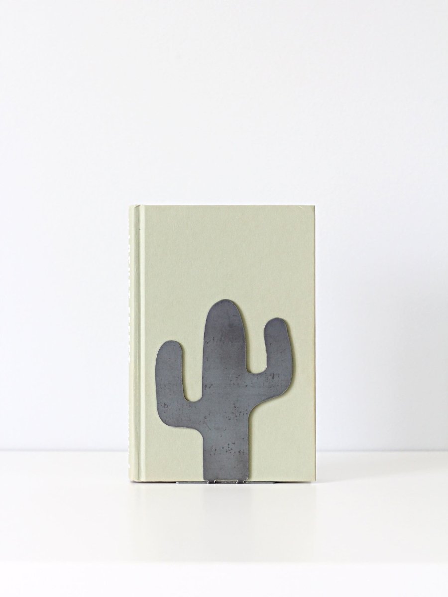 Metal Cactus Bookend