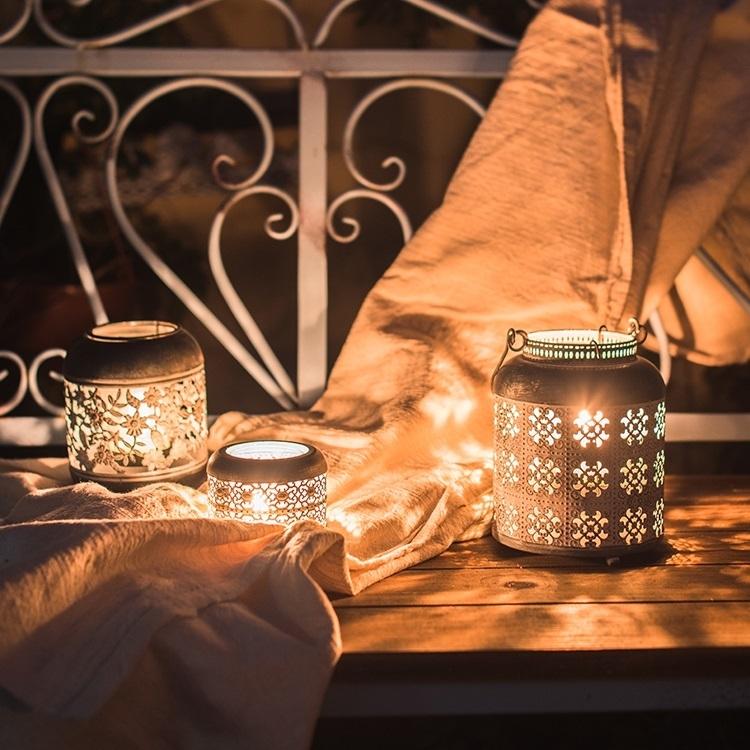 Metal Lantern Candle Holder