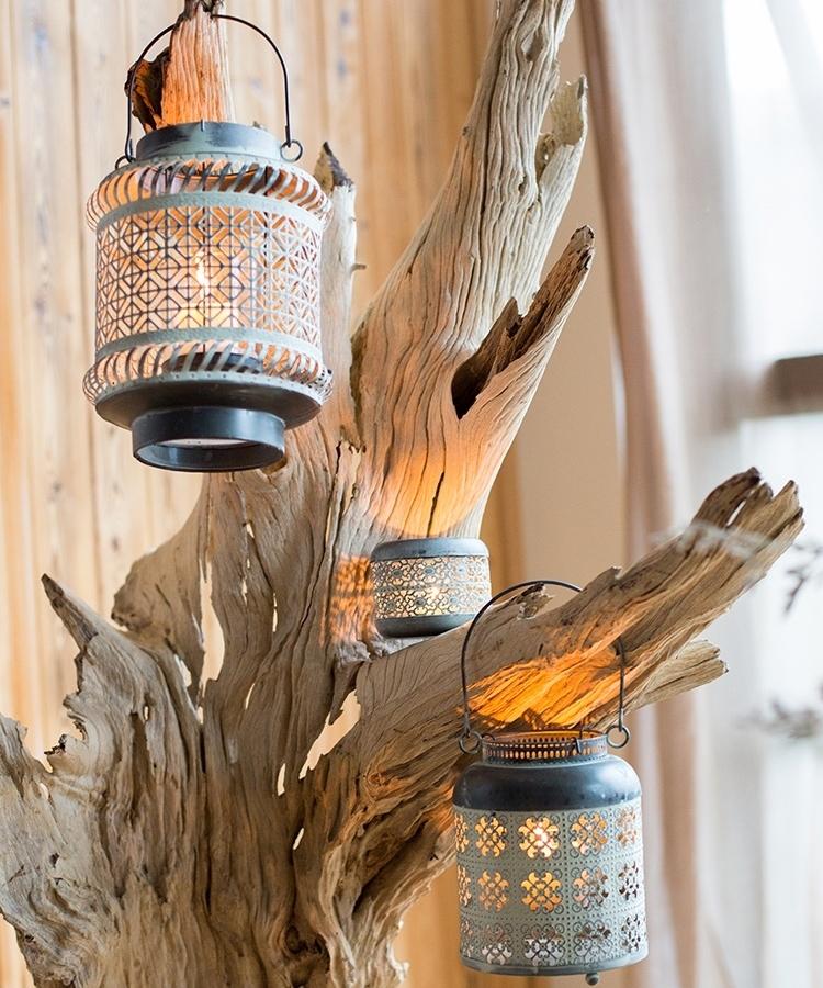 Metal Lantern Candle Holder