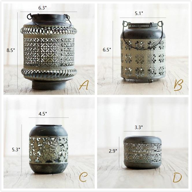 Metal Lantern Candle Holder