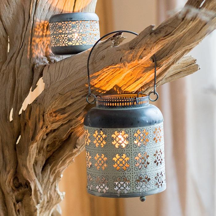 Metal Lantern Candle Holder