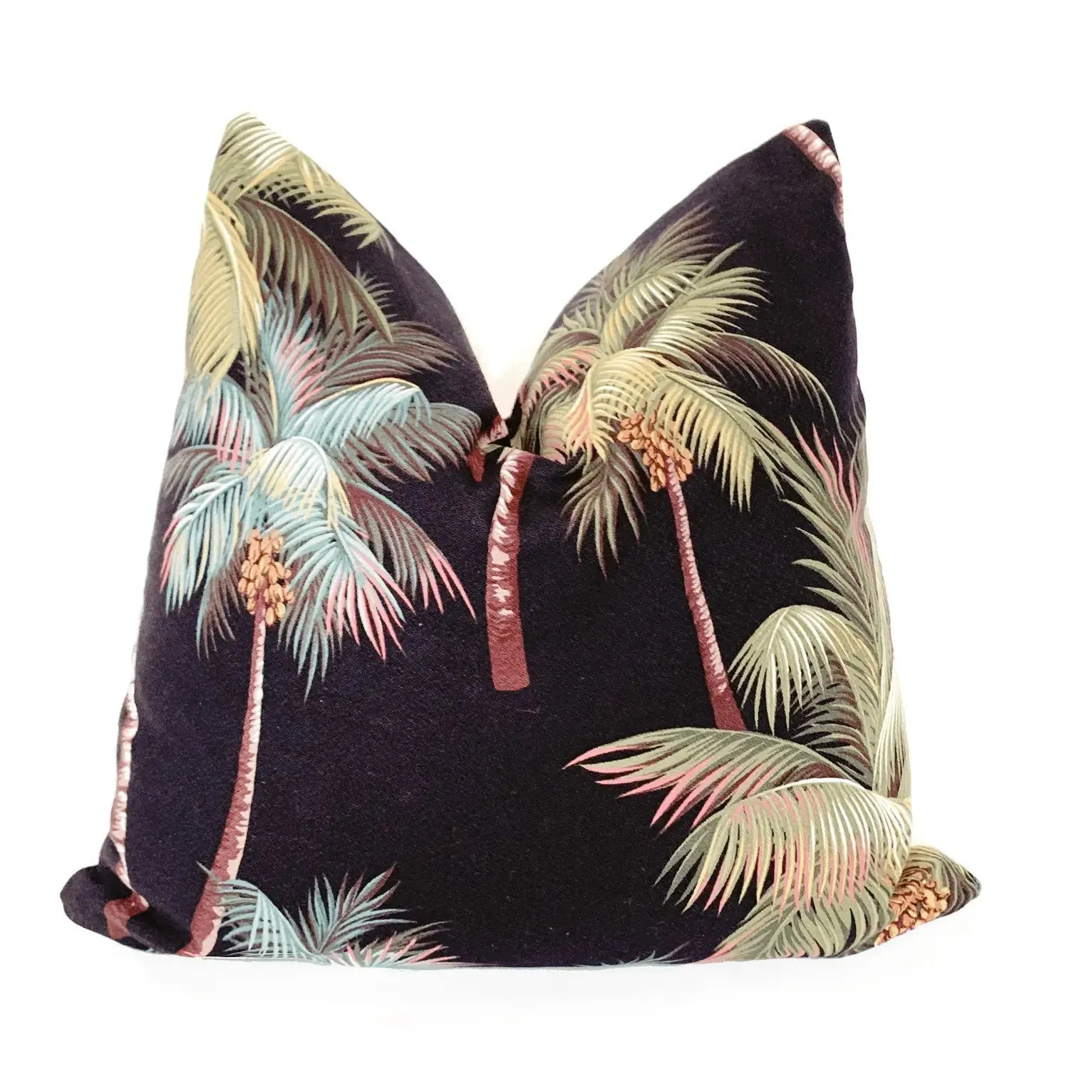 Modern Boho | Neon Palm Tree Queen Lumbar Pillow