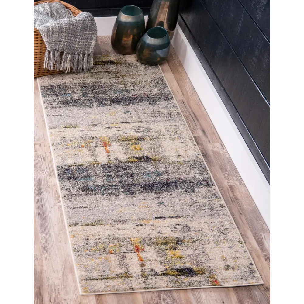 Modern designed urban chromatic rug