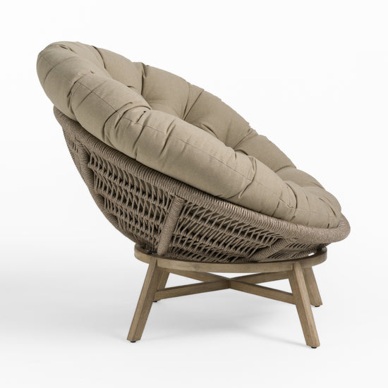 Renava Moon - Outdoor Beige Lounge Chair