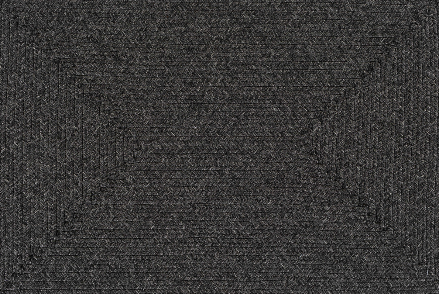 Braided Faux Jute Rug, Black