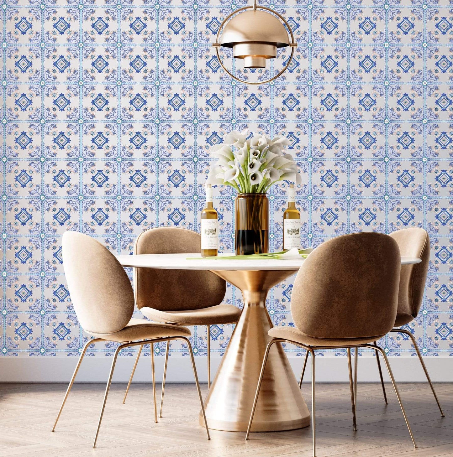 Spanish Floral Tile (Blue)