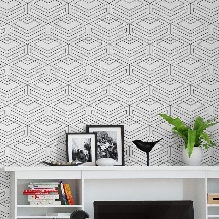 Out of the Box Black and White Geometric