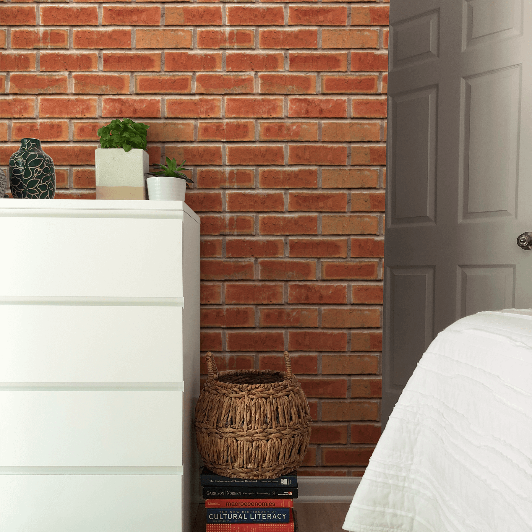 Red Brick Peel & Stick Wallpaper