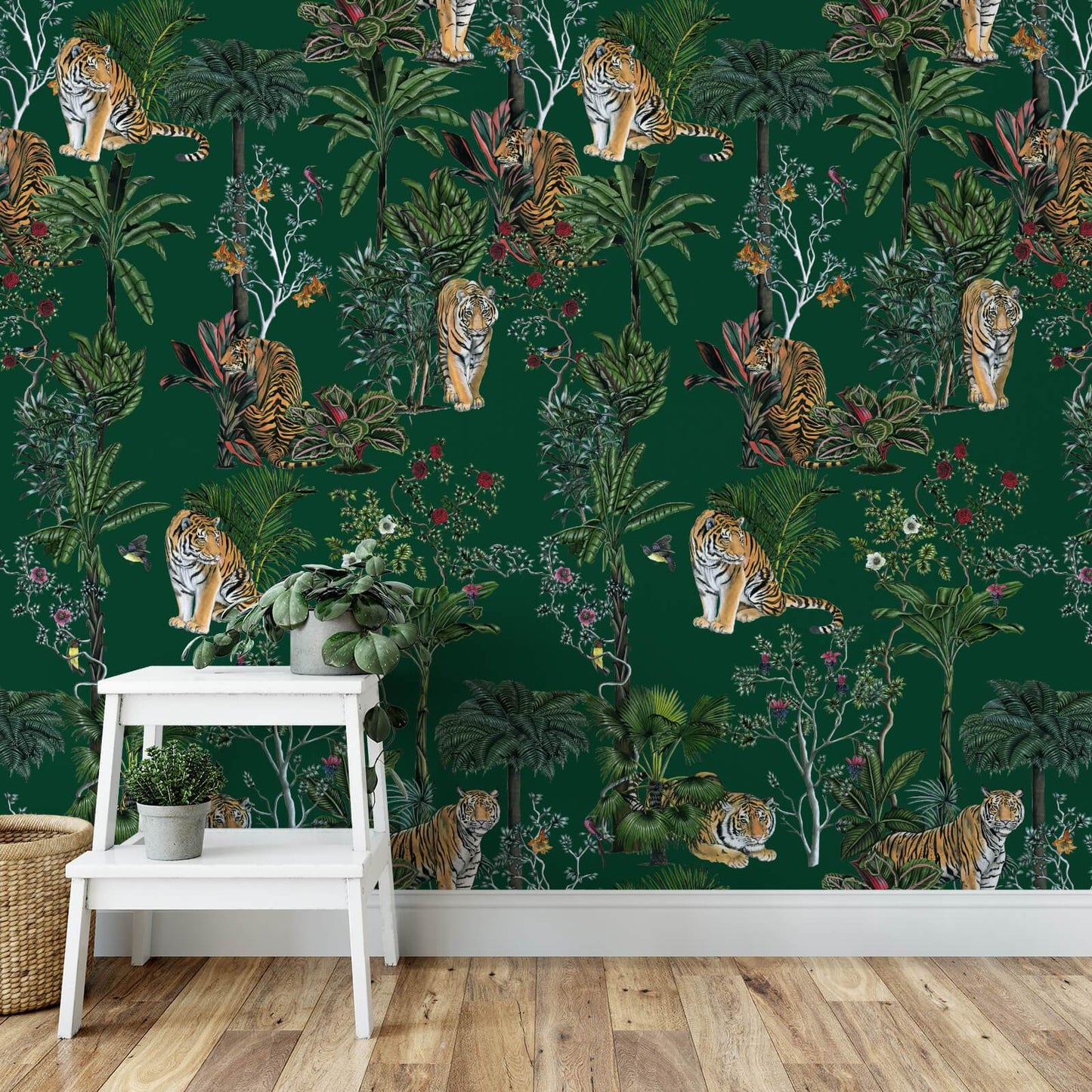 Tiger Tropics in Green