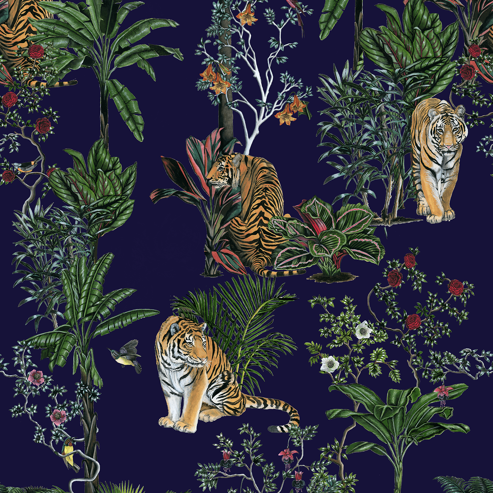 Tiger Tropics in Navy