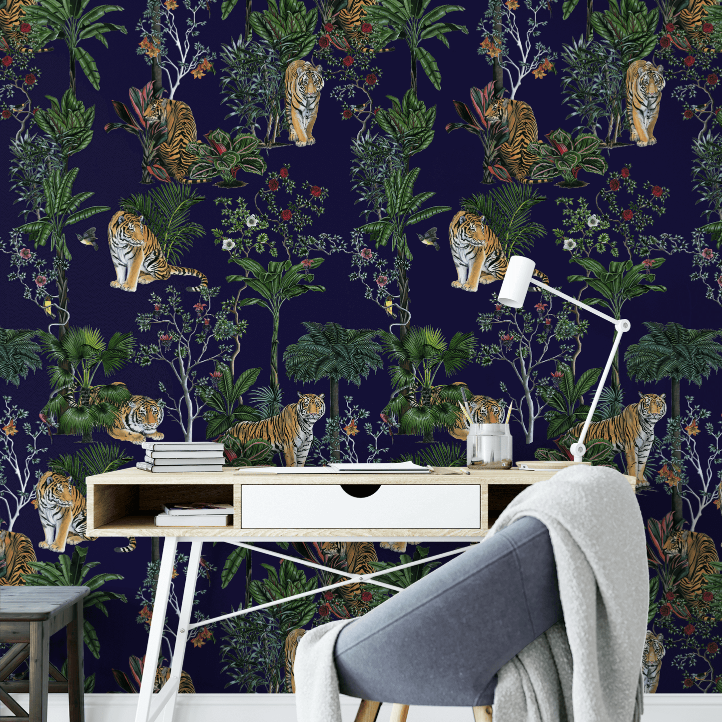 Tiger Tropics in Navy