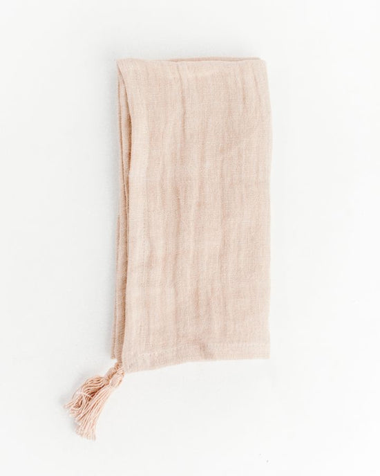 Stone Washed Linen Tasseled Napkins