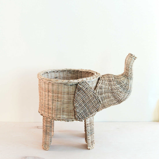 Rattan Elephant Basket