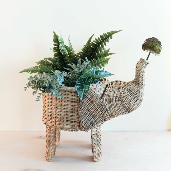 Rattan Elephant Basket