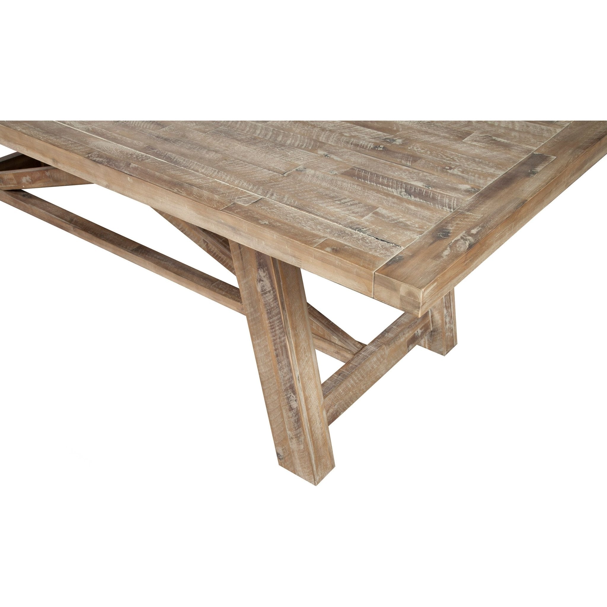 Newberry Rectangular Dining Table, Weathered Natural