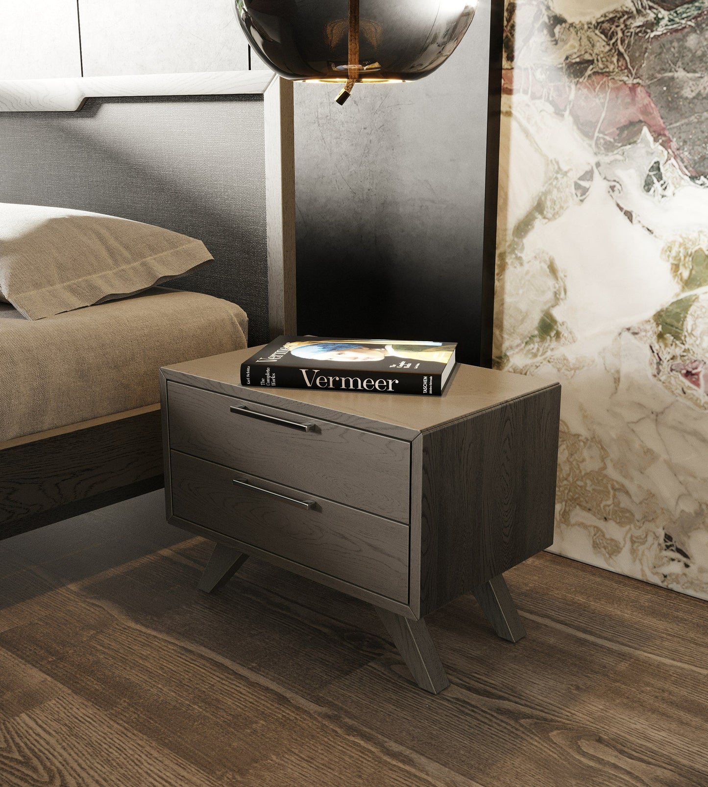 Nova Domus Soria Modern Grey Wash Nightstand