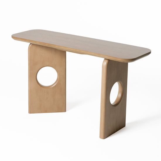 Nova Domus Oshana - Modern White Oak Console Table