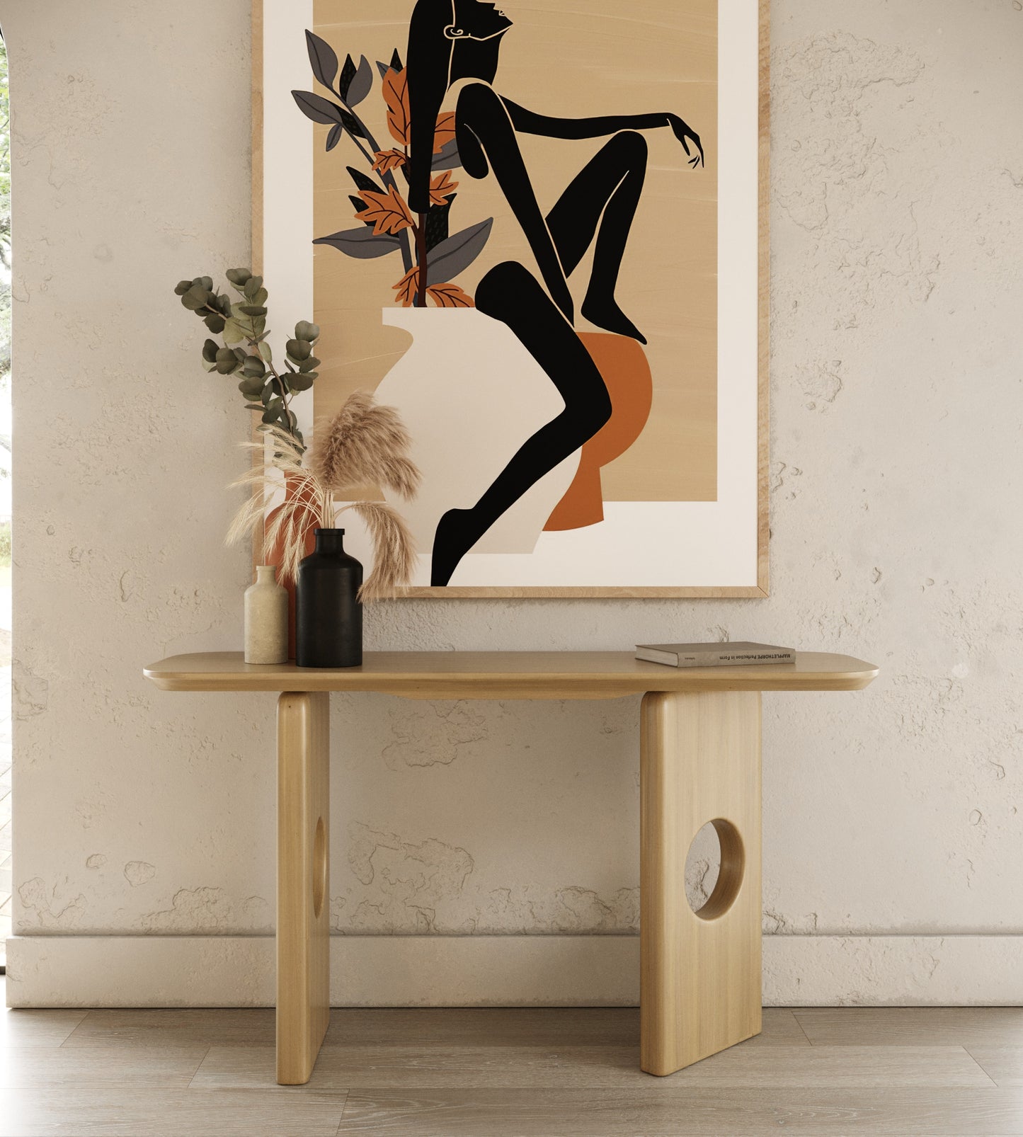 Nova Domus Oshana - Modern White Oak Console Table