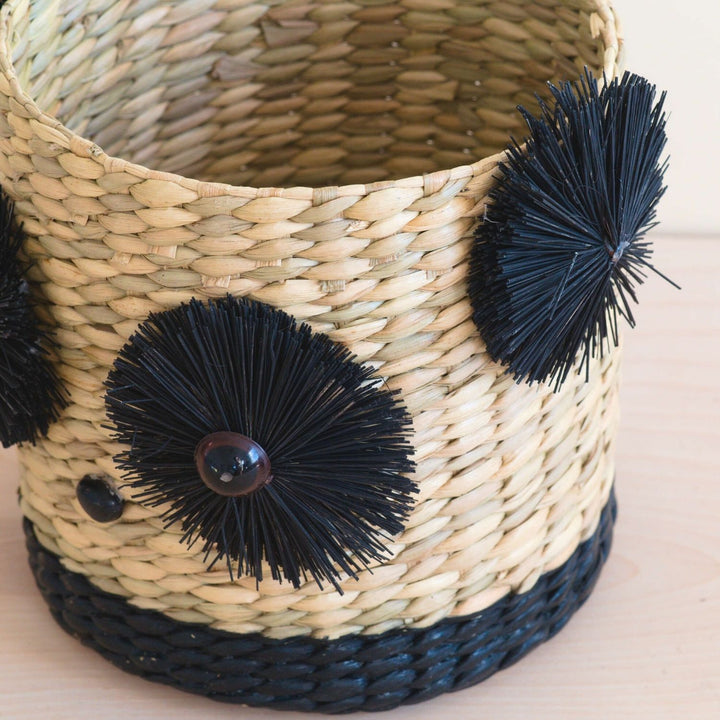 Panda Seagrass Basket Planter