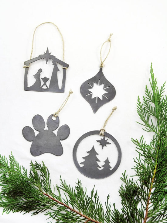 Paw Print Christmas Ornament