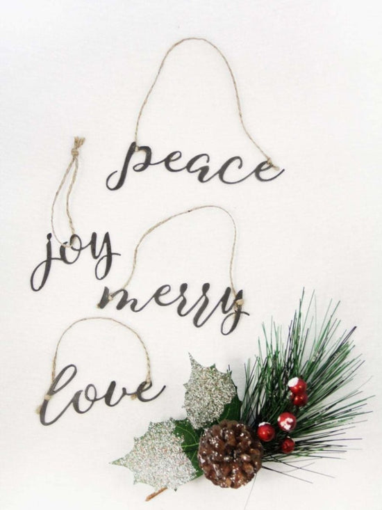 Peace Christmas Ornament