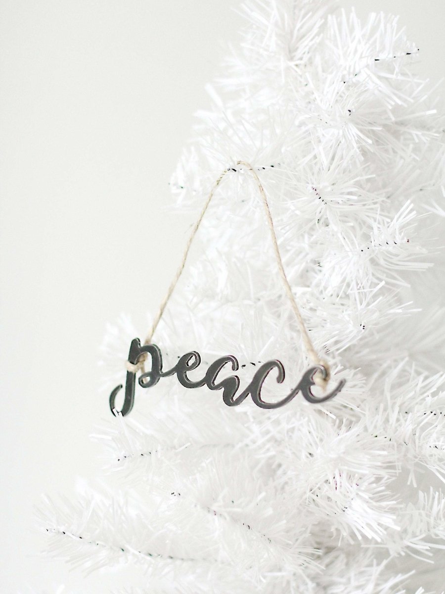 Peace Christmas Ornament