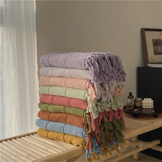 Hand Knotted Tassel Towel