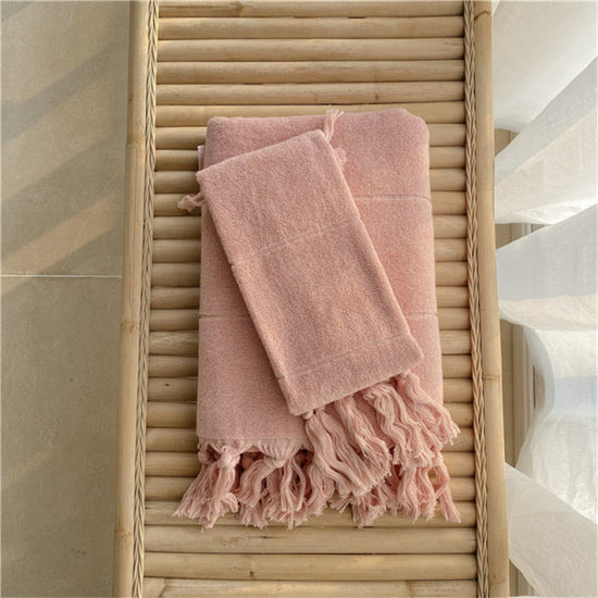 Hand Knotted Tassel Towel