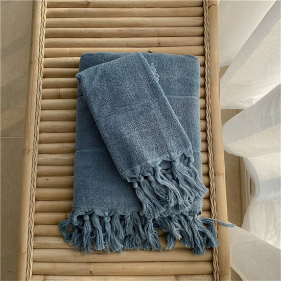 Hand Knotted Tassel Towel