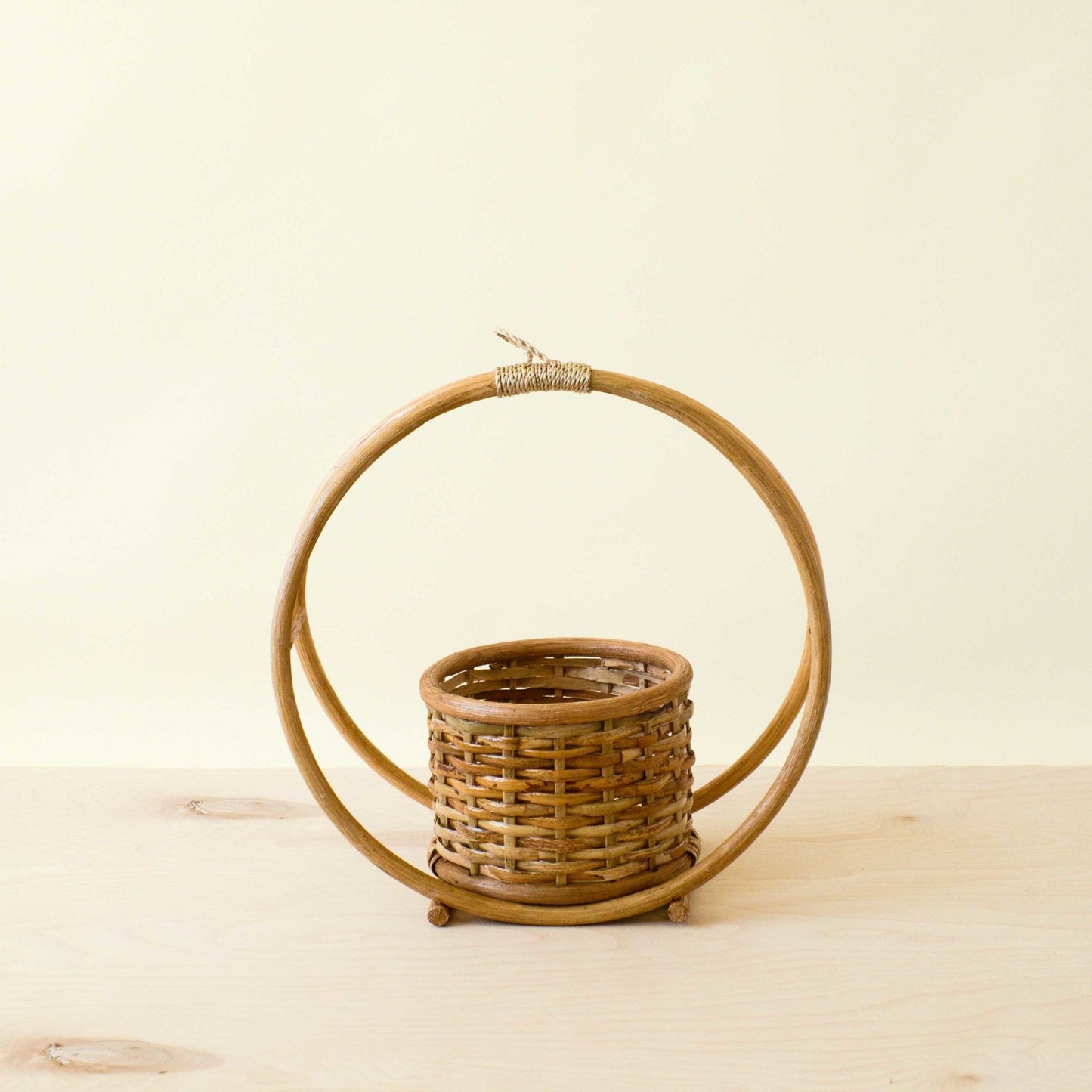 Rattan Round Hanging Planter