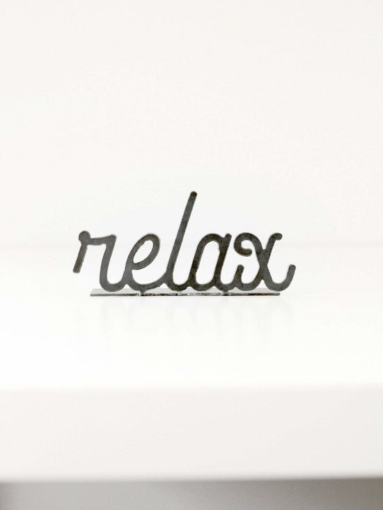 Relax Word Sign