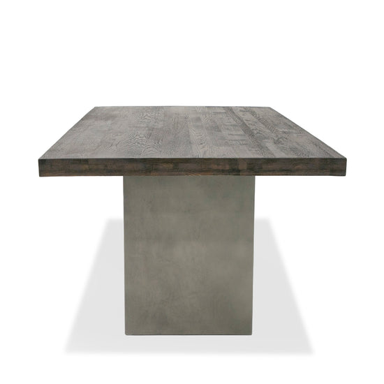 Modrest Renzo Modern Oak & Concrete 79" Dining Table