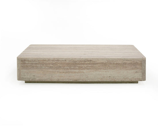 Nova Domus Roma - Modern Travertine Rectangular Coffee Table