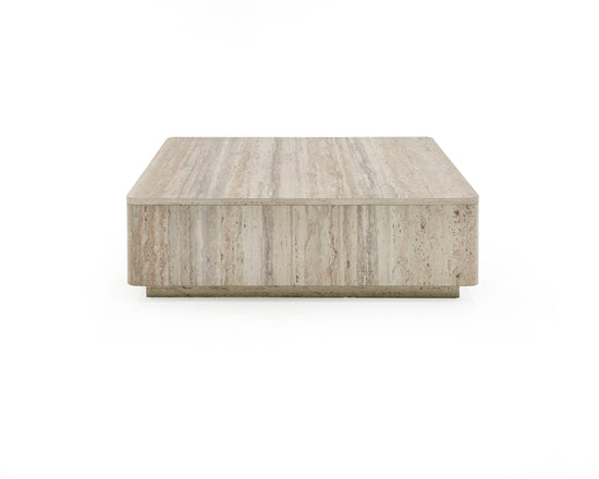 Nova Domus Roma - Modern Travertine Square Coffee Table