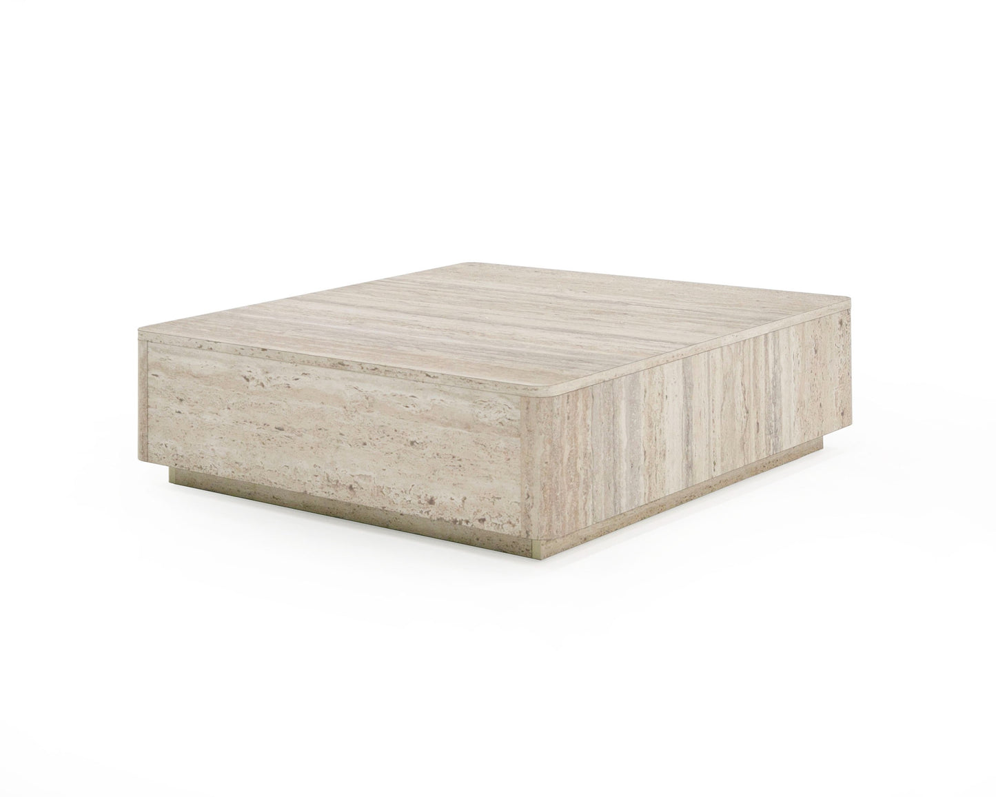 Nova Domus Roma - Modern Travertine Square Coffee Table