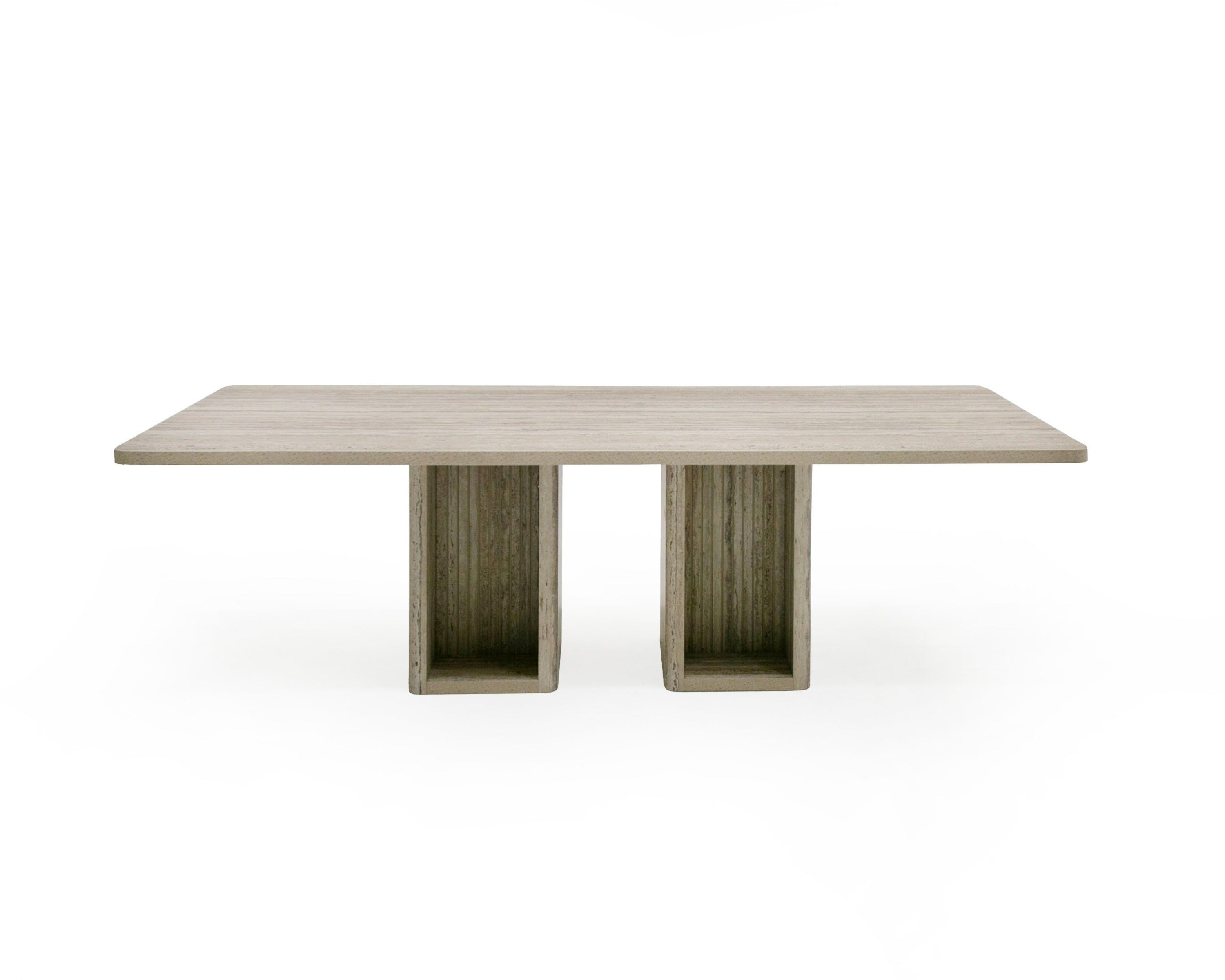 Nova Domus Roma - Modern Travertine Rectangular Dining Table