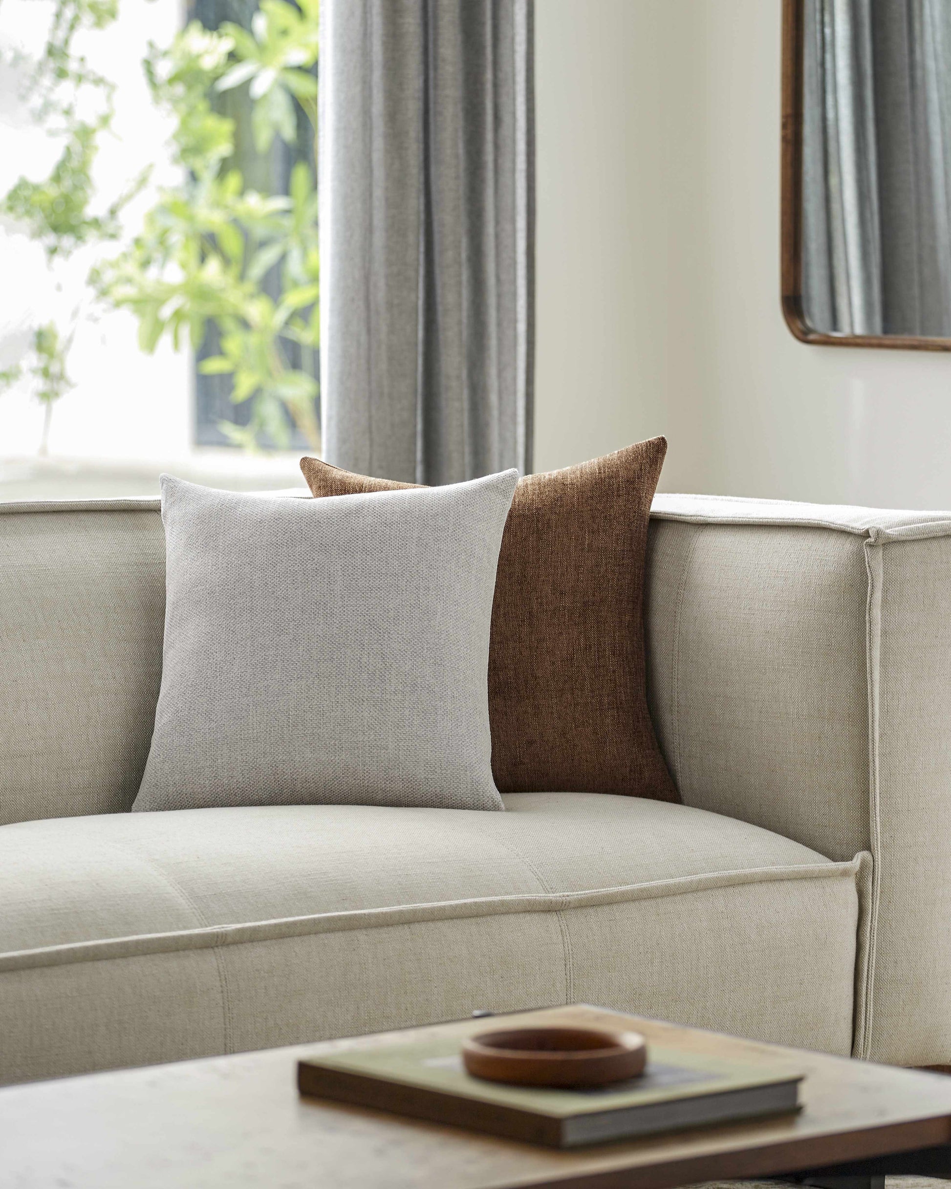 Reijo Linen Look Accent Pillow, Neutral