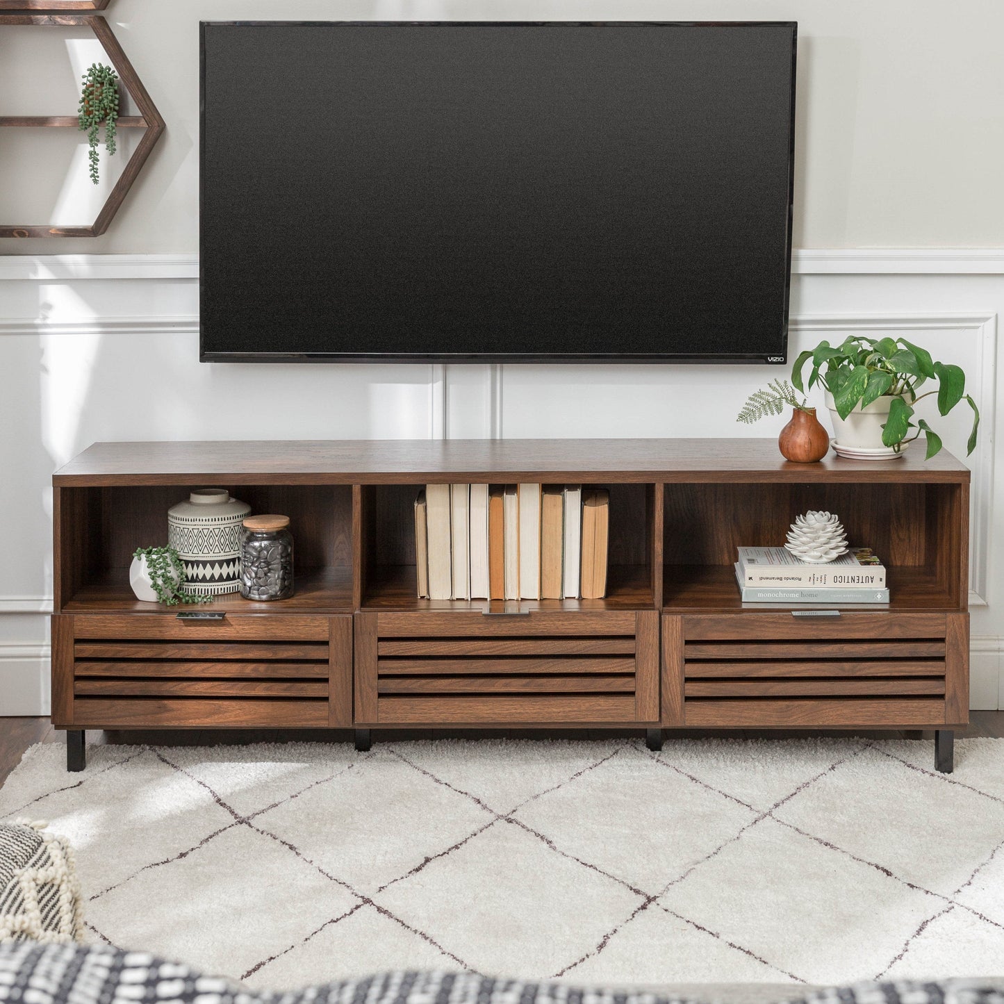 Jackson Slatted Media Console