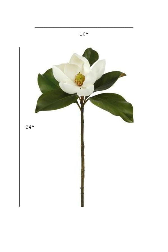 Magnolia Blossom Stem, 24", Real Touch