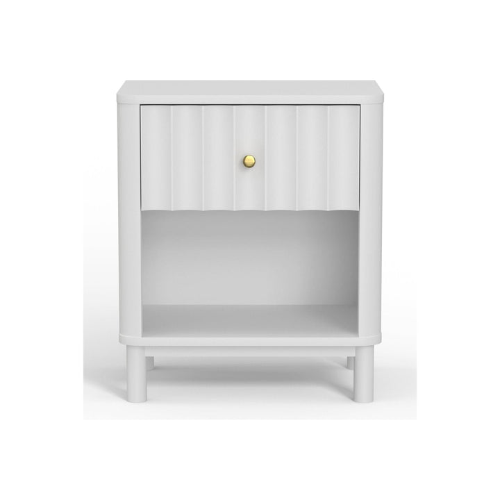 Stapleton One Drawer Nightstand, White