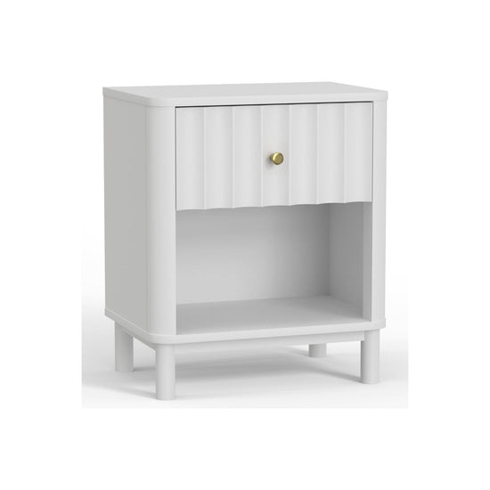 Stapleton One Drawer Nightstand, White