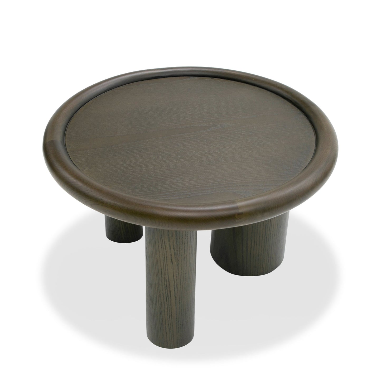 Modrest Strauss - Contemporary Brown Ash Round End Table