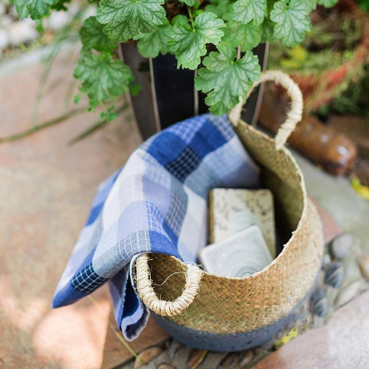 Straw Basket Pop Up Belly Basket