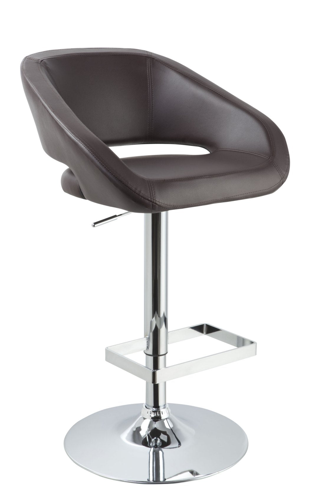 Modrest Joel - Contemporary Brown Eco-Leather Bar Stool